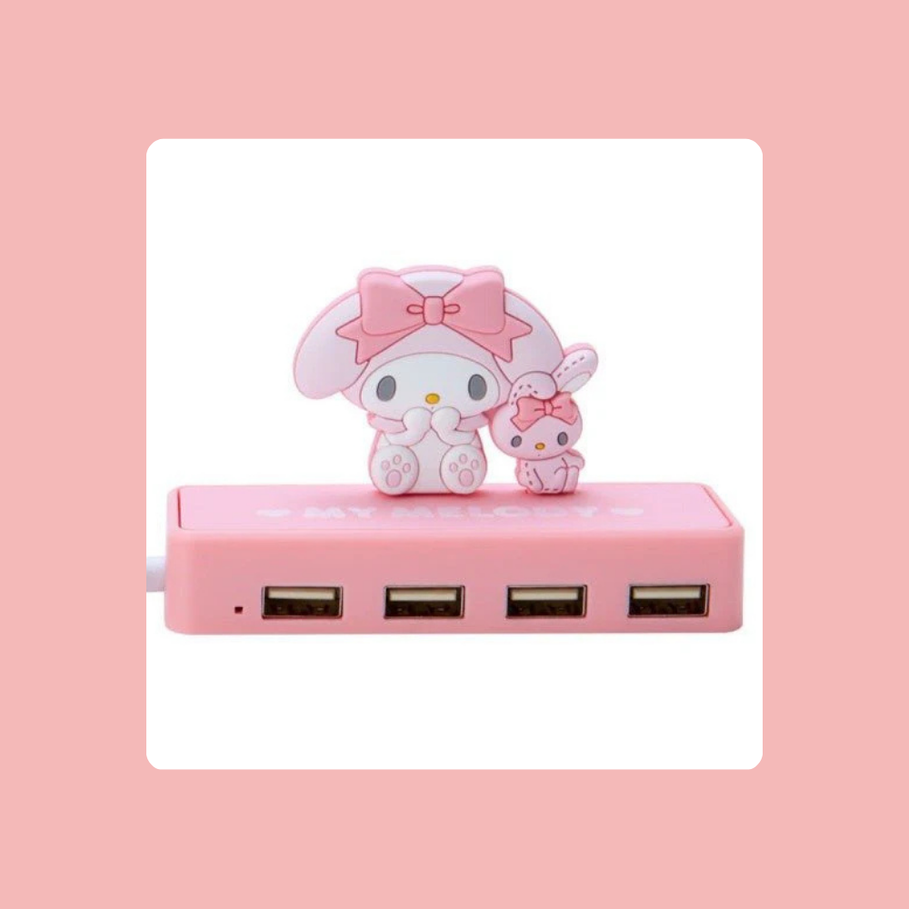 Sanrio My Melody 3D Slim USB Hub