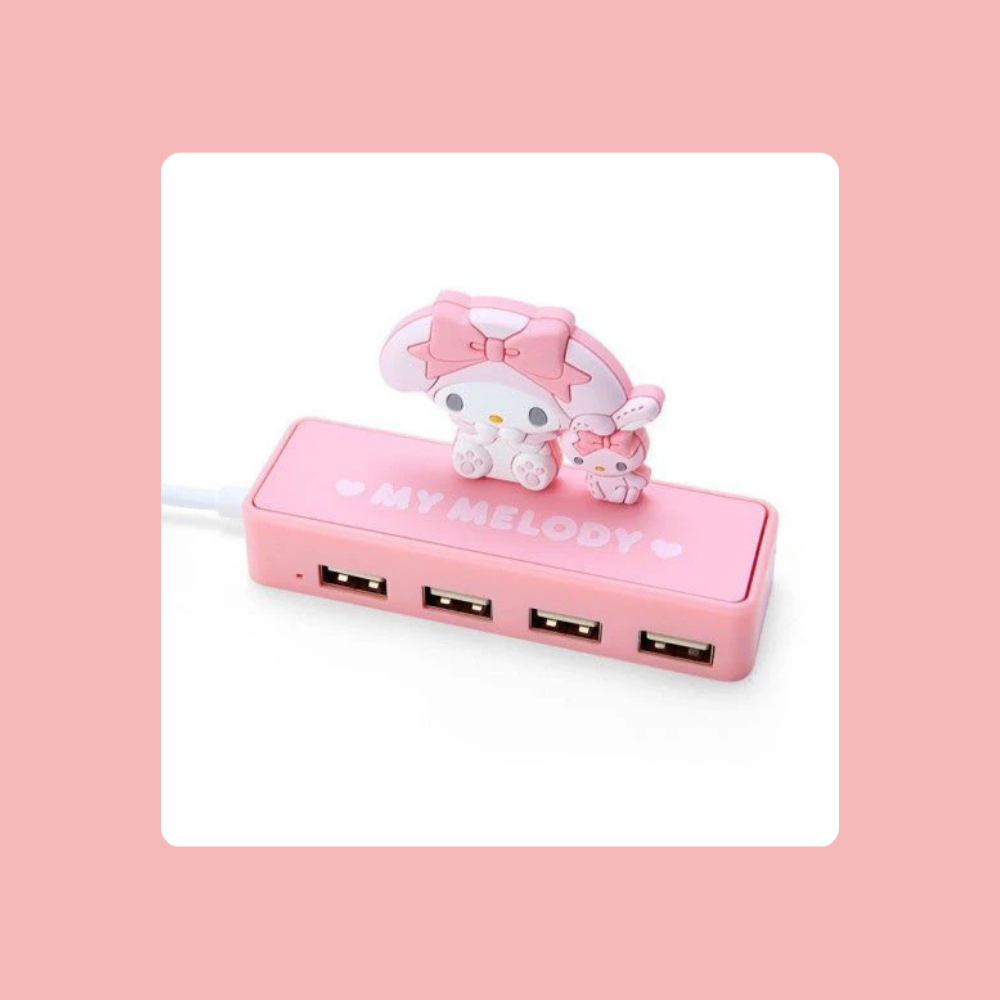 Sanrio My Melody 3D Slim USB Hub