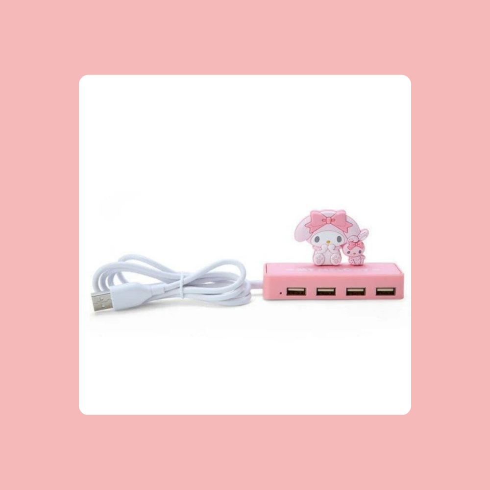 Sanrio My Melody 3D Slim USB Hub