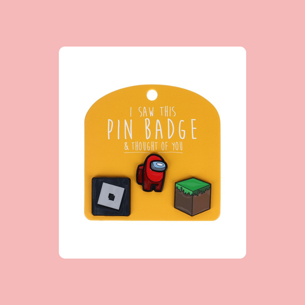 Blocks - I Saw This Pin Badge