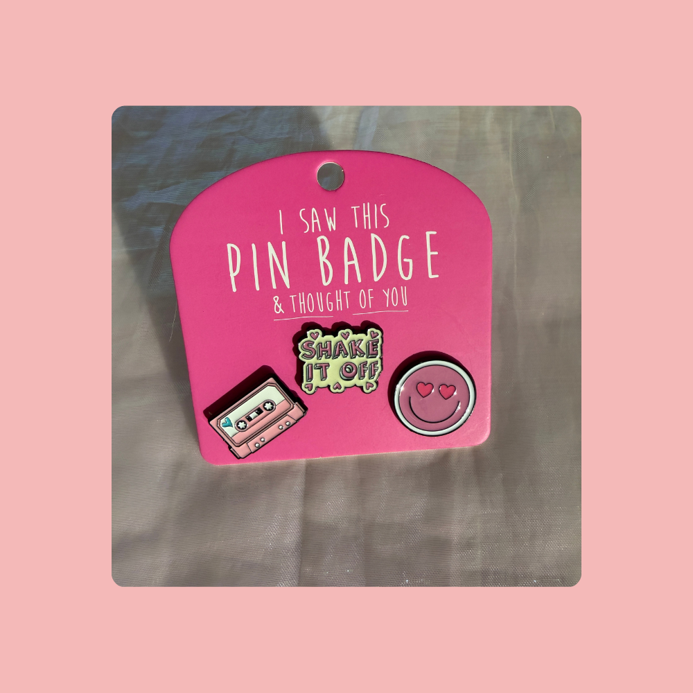 Shake It Off - I Saw This Pin Badge